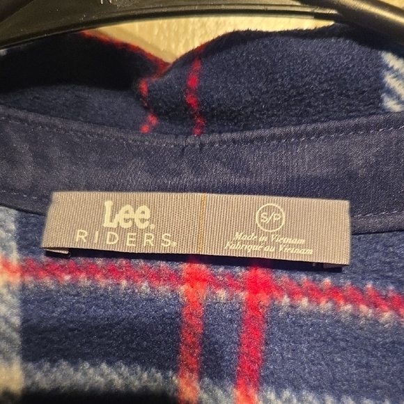 2 For 1 Lee Women's Plaid Button Down Shirts - Navy and Light Blue - Picture 2 of 8